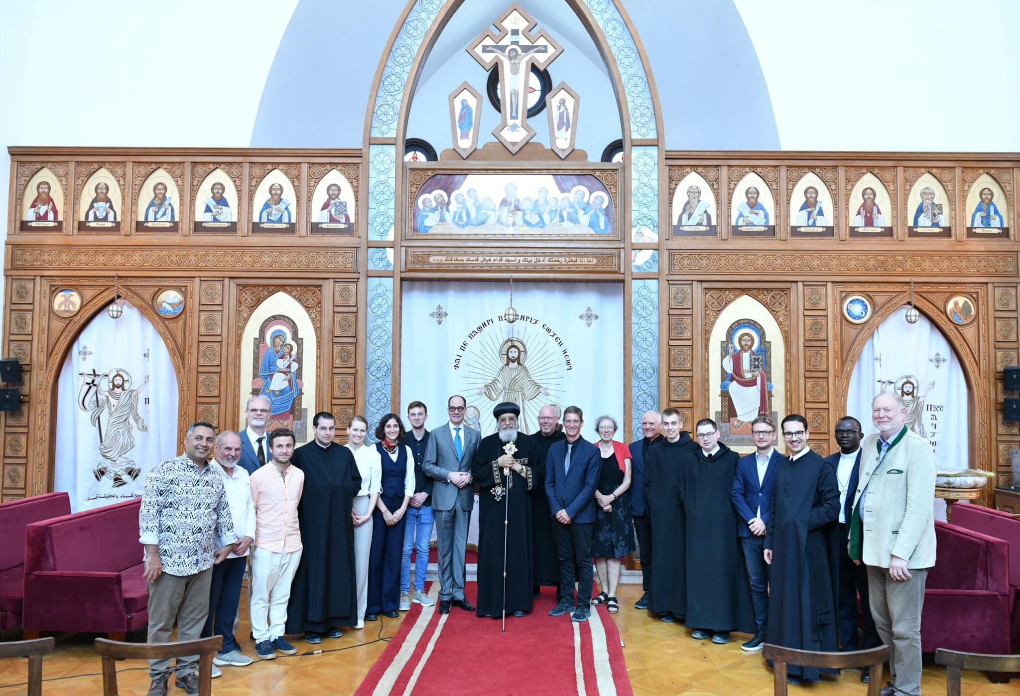 H.H. Pope Tawadros II Meets with a Delegation from the Faculty of Theology at the University of Salzburg, Austria